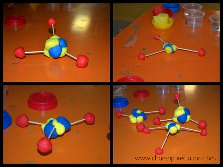how to make an atom model for school